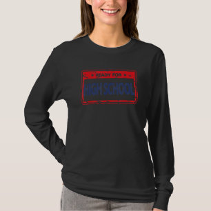 Camiseta Pronto Para O Segundo grau De Volta Para O Jogo De