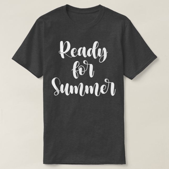 Camiseta Pronto Para O Verão De 278 (Frente do Design)