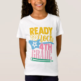 Camiseta Pronto para Rock 4º ano - Voltar à escola