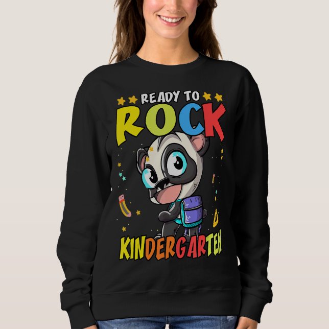 Camiseta Pronto Para Rock Kindergarten 4 (Frente)