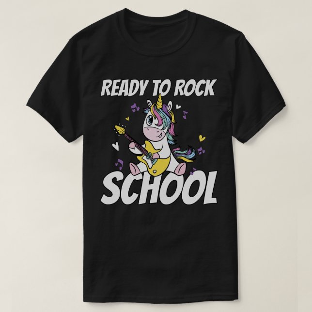Camiseta Pronto Para Rock School 1 (Frente do Design)