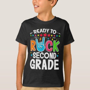 Camiseta Pronto Para Rock Segunda Série Divertido Primeiro
