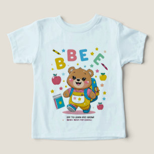 Camiseta Prontos para a escola - Jardim de Infância Bonito