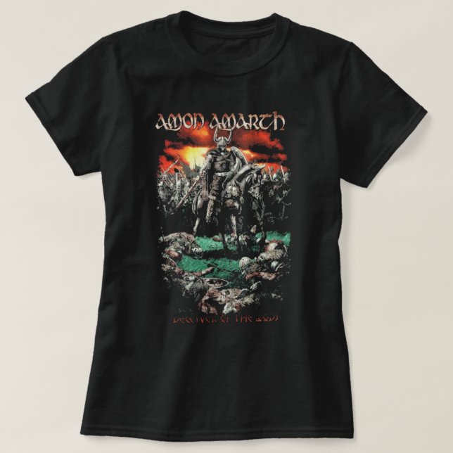 Camiseta Prontos Para A Guerra Amon Amarth Trending (Frente do Design)
