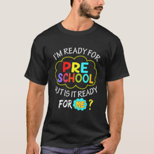 Camiseta Prontos Para A Pré-Escolar De Volta Para Os Menino