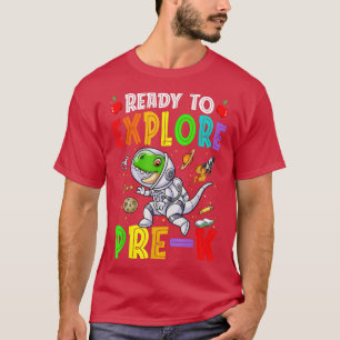 Camiseta Prontos para aplaudir o astronauta de Prek para re