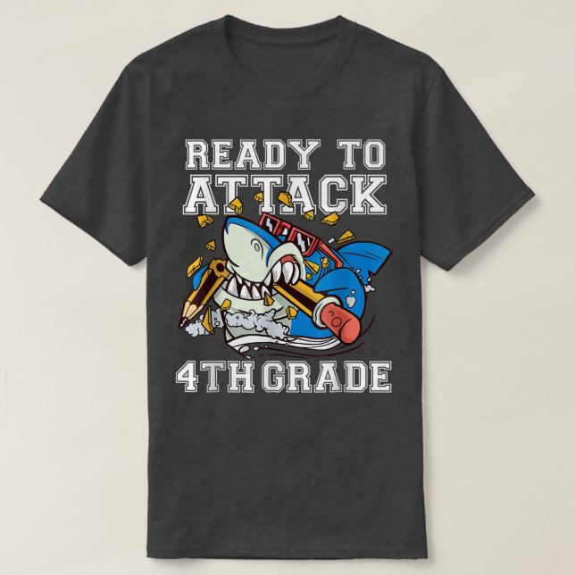 Camiseta Prontos Para Atacar Os Rapazes Do 4º Grau Com Engr (Frente do Design)
