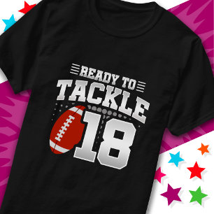 Camiseta Prontos Para Combater 18 Festas De Futebol 18º Ani