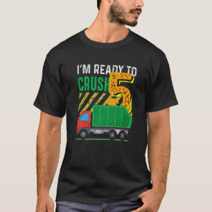 Camiseta Prontos Para Esmagar Meninos De 5 Anos De Volta À 