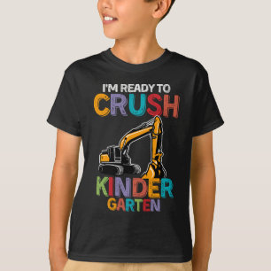 Camiseta Prontos Para Esmagar O Veículo De Construção Do Ja