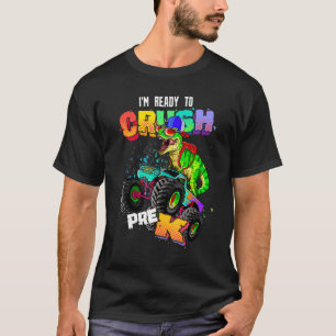 Camiseta Prontos Para Esmagar Os Dinos De Carros De Caminhã