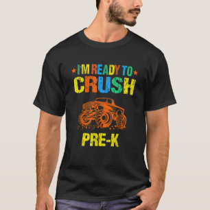 Camiseta Prontos Para Esmagar Pré-Carro Monstro De Caminhão