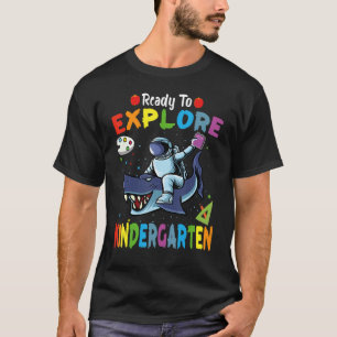 Camiseta Prontos Para Explorar O Astronauta Do Jardim Infan