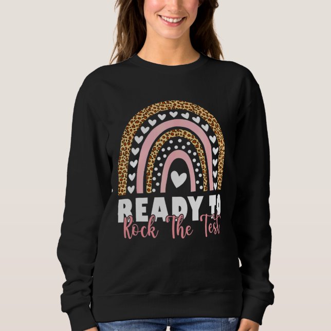 Camiseta Prontos Para Fazer O Teste No Dia De Teste Rainbo (Frente)