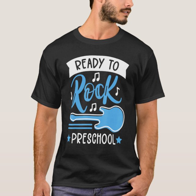 Camiseta Prontos Para Reavivar A Pré-Escolar De Volta Para  (Frente)