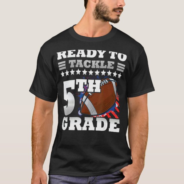 Camiseta Prontos Para Retomar A Grau De 5 Para A Pegada Esc (Frente)