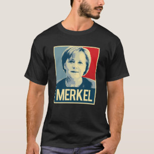 Camiseta Propaganda de Angela Merkel
