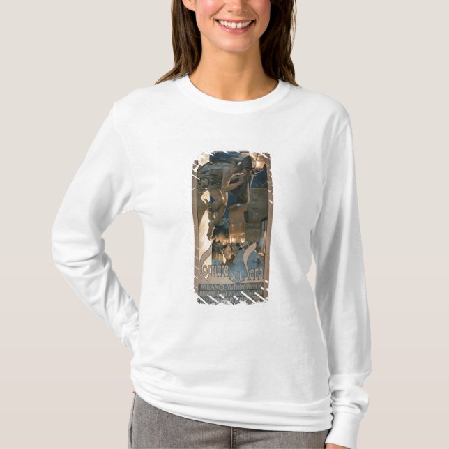 Camiseta Propaganda de poster "Corriere della Sera", prin (Frente)
