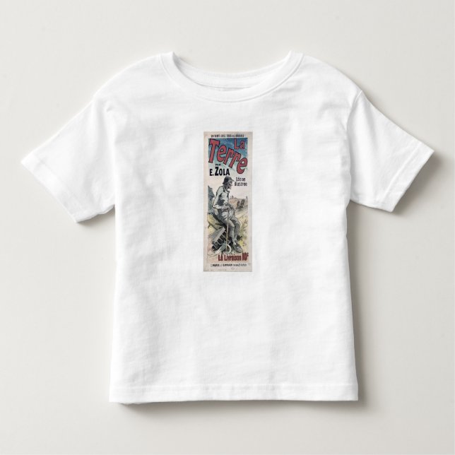 Camiseta Propaganda de poster "La Terre" por Emile Zola, (Frente)
