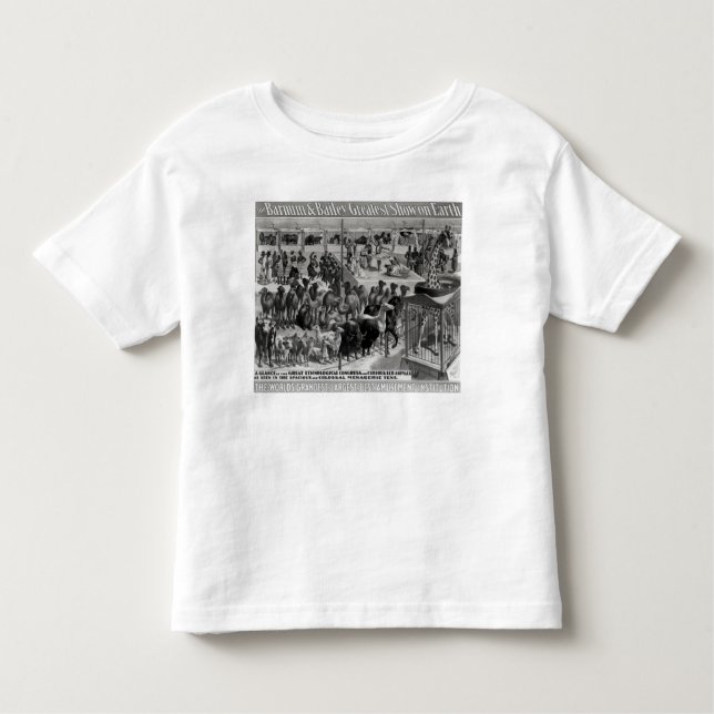 Camiseta Propaganda de poster, 'o Barnum e o Bailey (Frente)
