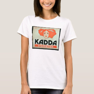 Camiseta Propaganda para de "cigarros Kadda" (litho da cor