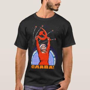 Camiseta Propaganda Soviética. Yuri Gagarin