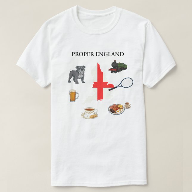 Camiseta PROPER ENGLAND Basic (Frente do Design)