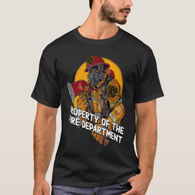 Camiseta Property Fire Department Firefighter Professional  (Frente)