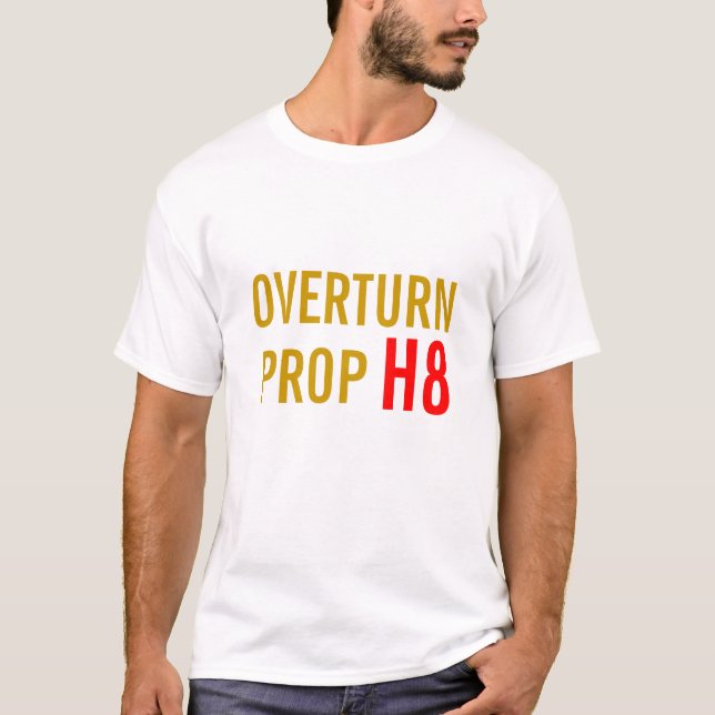 Camiseta Proposição 8 da reviravolta, Califórnia (Frente)