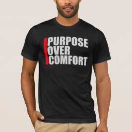 Camiseta Propósito Acima da Motivação da Mentalidade de Con