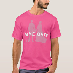 Camiseta Proposta de Casamento de Jogo Terminado Despedida 