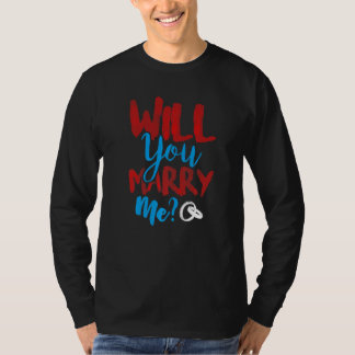 Camiseta Proposta de Casamento Engajamento Romântico Casame