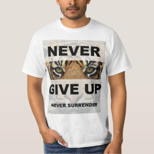 Camiseta Proposta Motivativa Nunca Desistir Nunca Renunciar