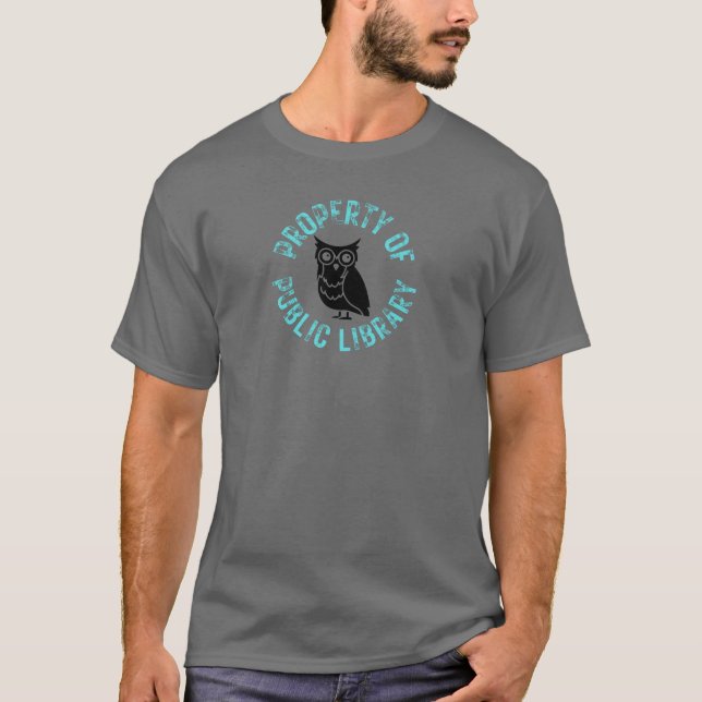 Camiseta Propriedade da Biblioteca Pública (Frente)