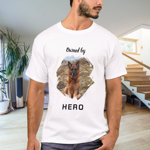 Camiseta Propriedade da foto de cão