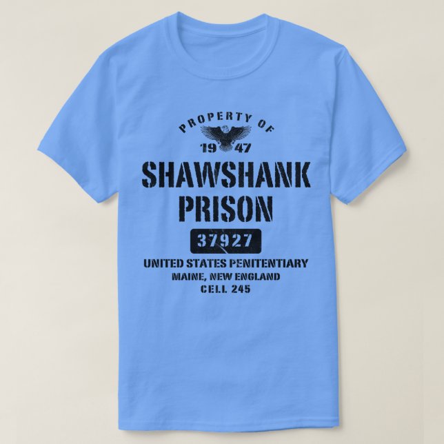 Camiseta Propriedade Da Prisão De Shawshank (Frente do Design)