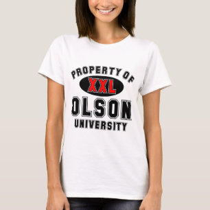 Camiseta Propriedade da universidade de Olson