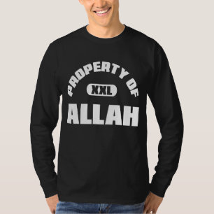 Camiseta Propriedade De Alá Islã Muçulmano Ramadã Kareem Mu