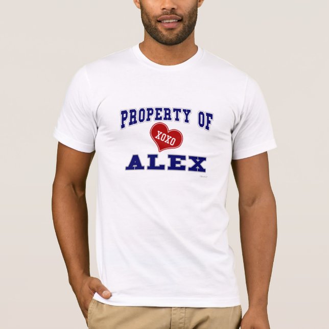 Camiseta Propriedade de Alex (Frente)