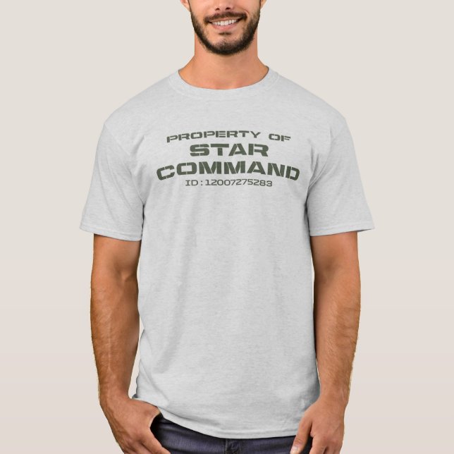 Camiseta Propriedade de Comando Estrela (Frente)