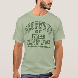 Camiseta Propriedade de Fox do acampamento - teste verde