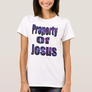Camiseta Propriedade De Jesus, Logótipo Religioso,