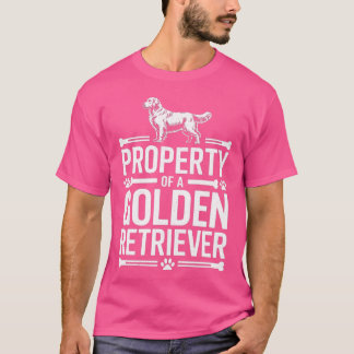 Camiseta Propriedade De Um Amante De Cachorro Retriever Dou