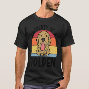 Camiseta Propriedade de um Cão Retriever Dourado para Homen