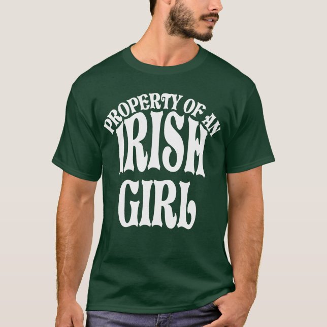 Camiseta Propriedade de uma Irish Girl (Frente)