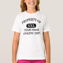 Camiseta Propriedade de XXL Seu Nome