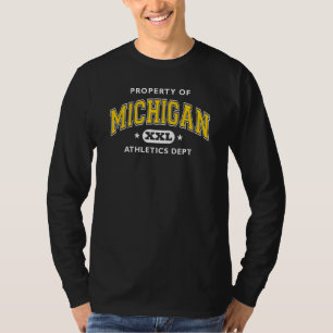 Camiseta Propriedade do Departamento de Atletismo de Michig