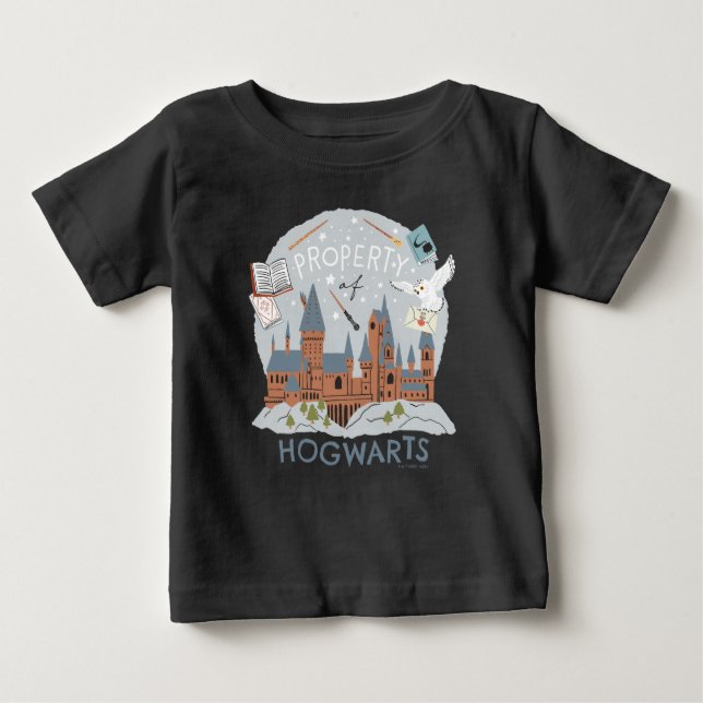 Camiseta Propriedade do Gráfico de Desenho da Hogwarts (Frente)