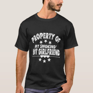 Camiseta Propriedade Do Meu Namorada Quente Eu Amo O Meu Na