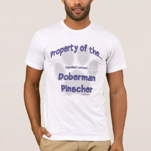 Camiseta Propriedade Doberman Pinscher